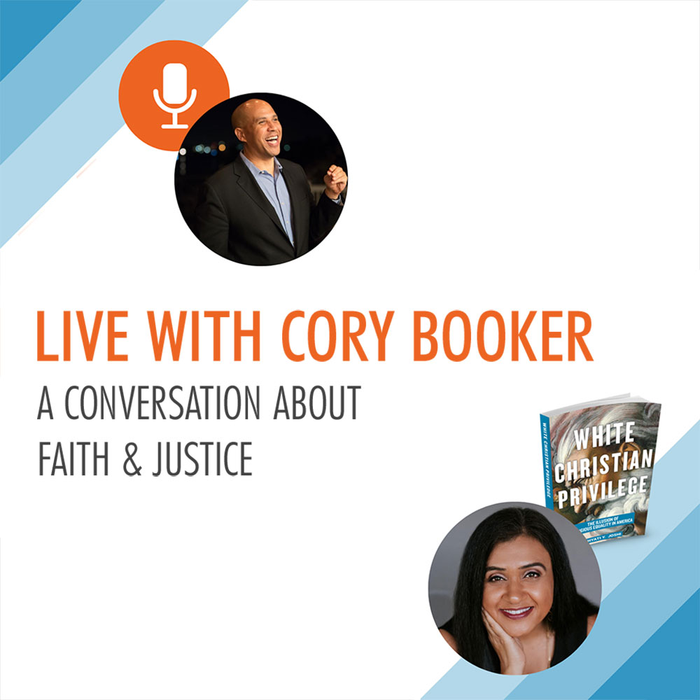 Artwork of cover for Khyati Joshi's Livestream with Cory Booker